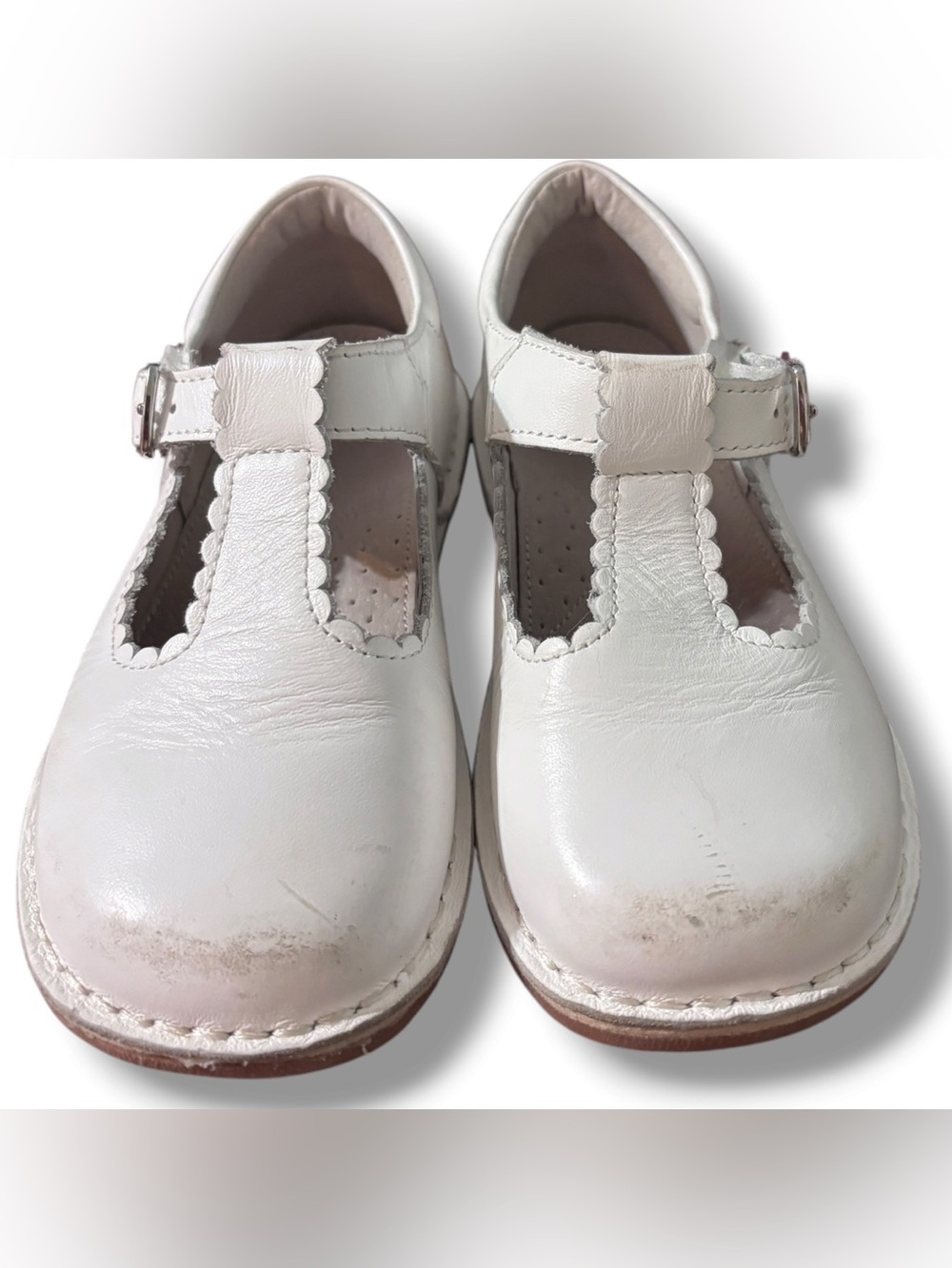 L’Amour Scalloped T-Strap Mary Jane Shoes size 12